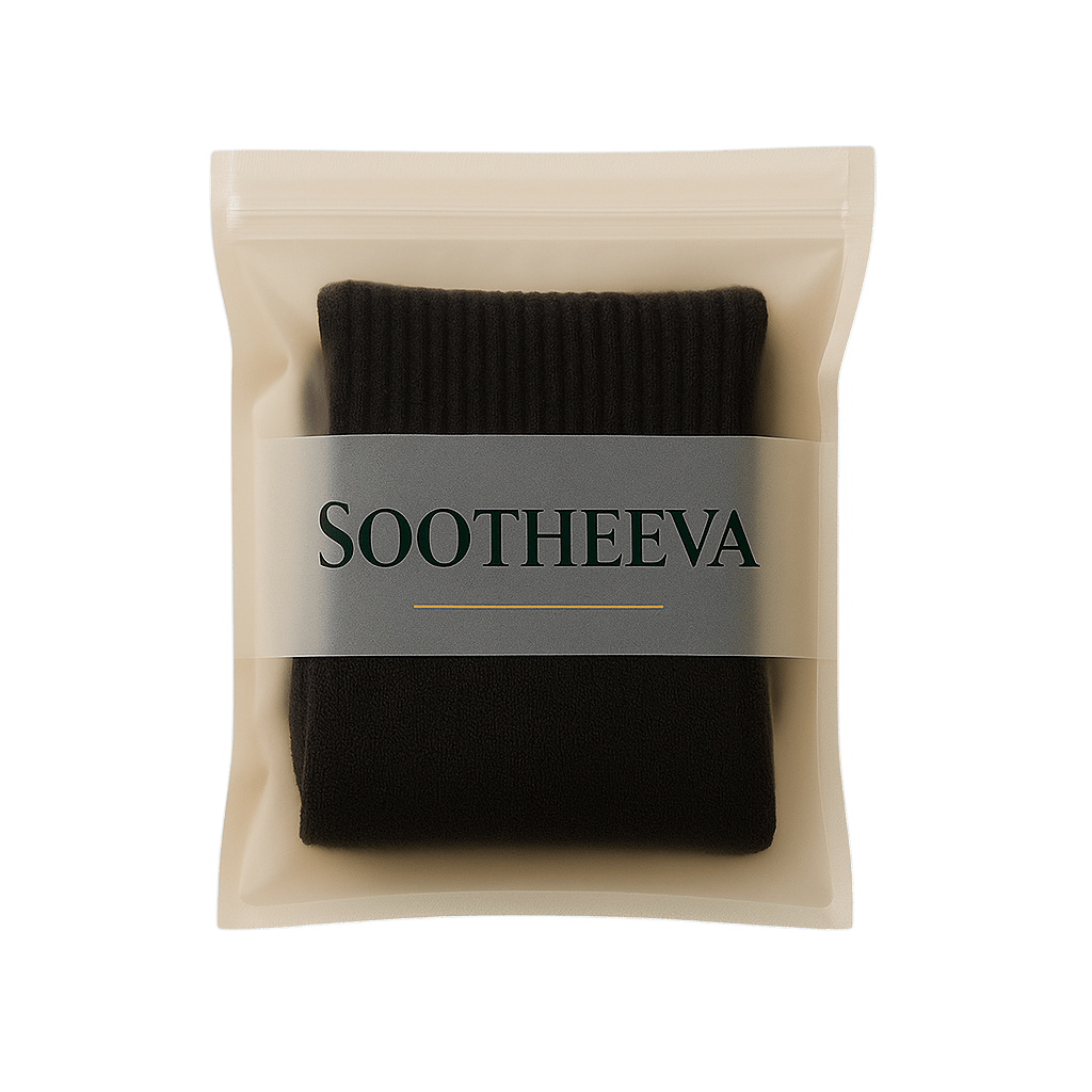 Sootheva zwarte bamboe sokken unisex - bamboe compressiesokken - SOOTHEEVA